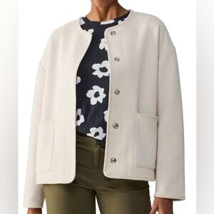 NWT Anthropologie jacket “Paris” Sanctuary‎ Brand quilted snap cream tag-S:M M:L
